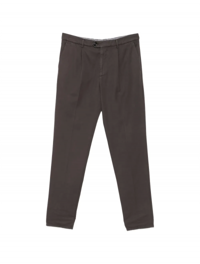 Garment dyed cotton trousers