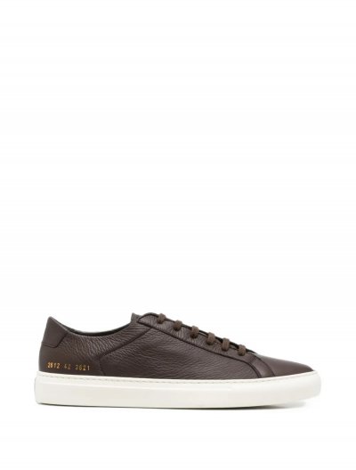 'Achilles Piuma' grained leather sneakers