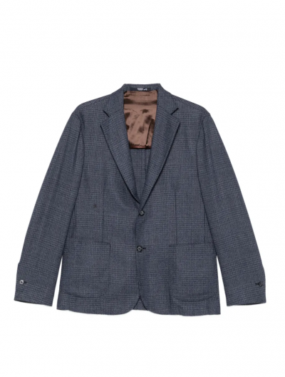 Checked wool jacket