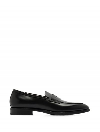 Leather penny loafers