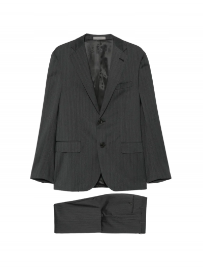 Super 100's virgin wool striped suit