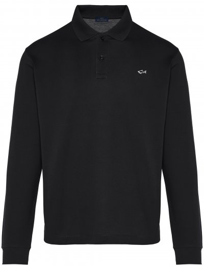 Piqué βαμβακερή polo μπλούζα