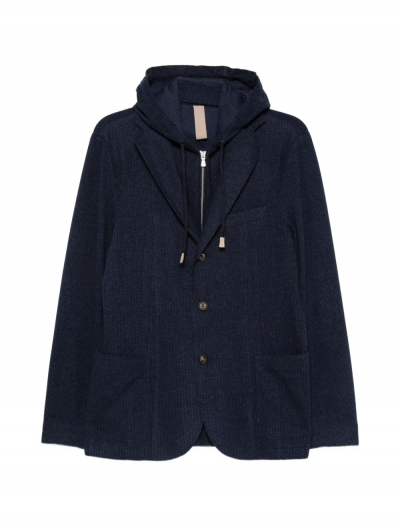 Stretch jacket με κουκούλα