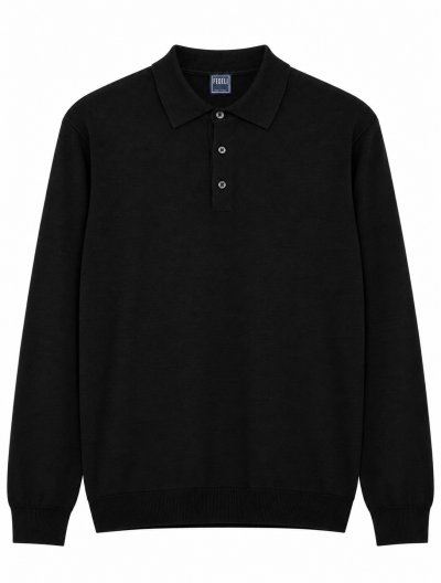 Wool polo shirt
