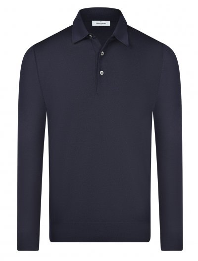 Wool polo shirt