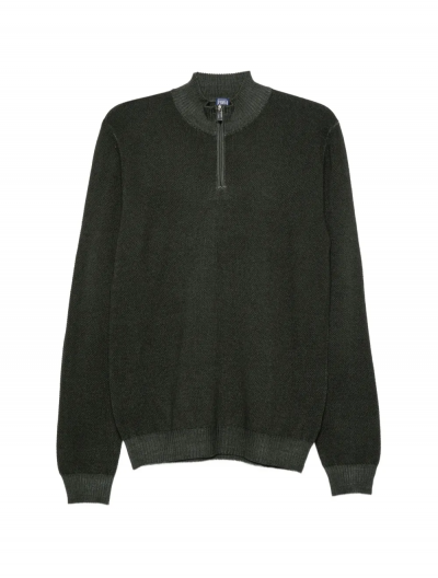 Half-zip wool knitwear