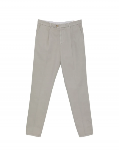 Garment dyed cotton trousers