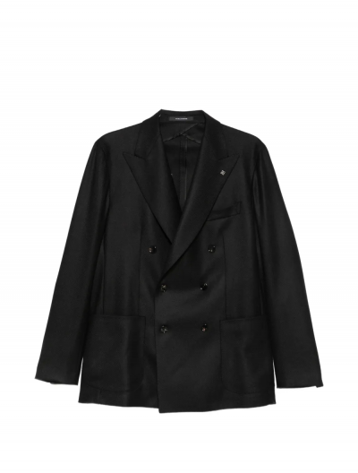 Double breasted wool jacket