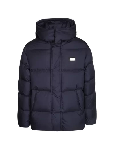 Hooded down jacket