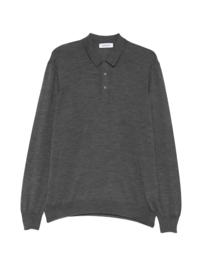 Μάλλινη polo μπλούζα
