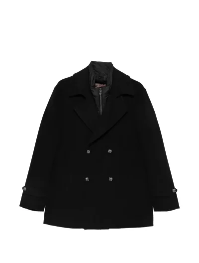 Double breasted wool/cashmere peacoat