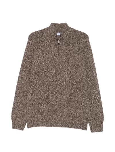 Half-zip wool knitwear