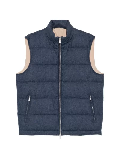 Wool/cotton/cashmere gilet