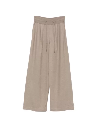 Drawsting wool pants