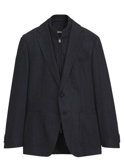 'H-Hutson-Bib-264' wool/cashmere jacket